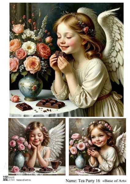 Карта для декупажа А4 Tea Party 16