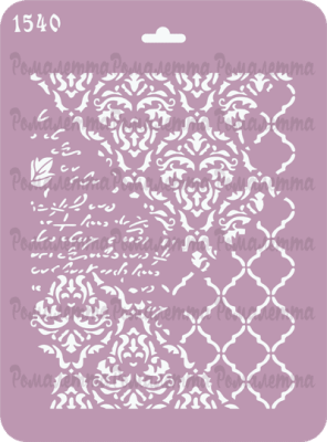 Трафарет пластиковый Mixed Media №1540 20*14см.  