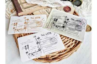 Штамп фоновый "Бережно храню" 