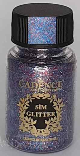 Блёстки Cadence Glitter Powder, цвет 14 красный/синий голограмма, 45 мл.