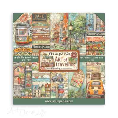 НАБОР БУМАГИ ДЛЯ СКРАПБУКИНГА "ART OF TRAVELLING" 30*30см.          