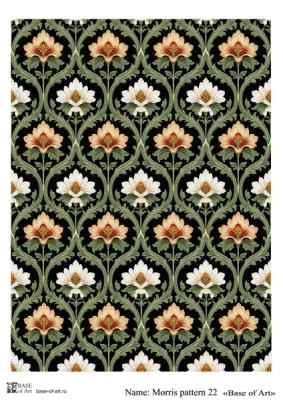 Карта для декупажа А4 MORRIS PATTERN 22