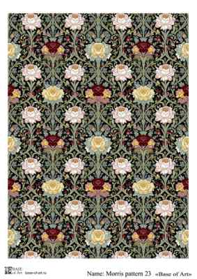 Карта для декупажа А4 MORRIS PATTERN 23