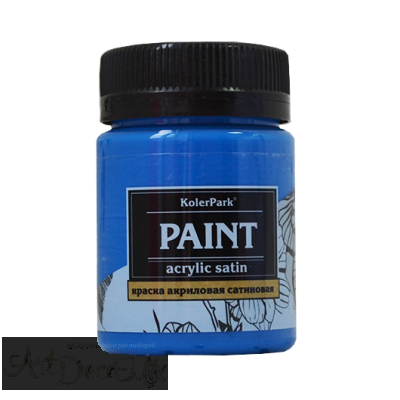 Краска акриловая сатиновая, 50мл. Синяя