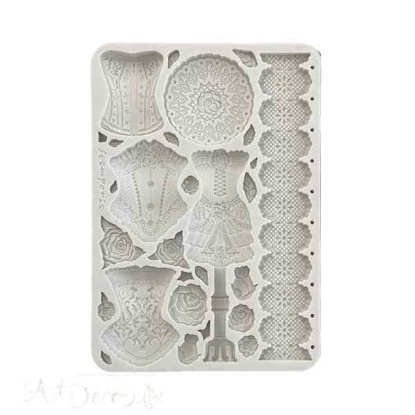 СИЛИКОНОВАЯ ФОРМА ДЛЯ МОДЕЛИРОВАНИЯ "OLD LACE", формат А5     