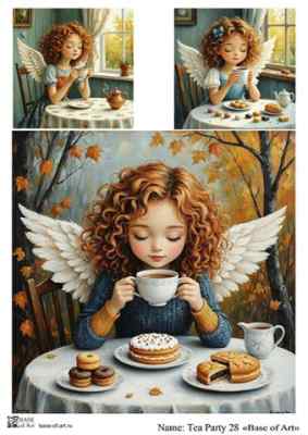 Карта для декупажа А4 Tea Party 28