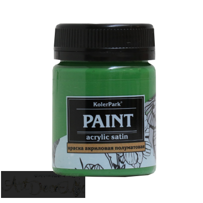 Краска акриловая сатиновая, 50мл. Лесная