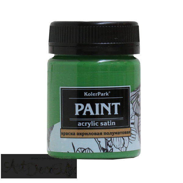 Краска акриловая сатиновая, 50мл. Лесная