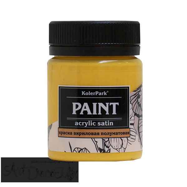 Краска акриловая сатиновая, 50мл. Манго