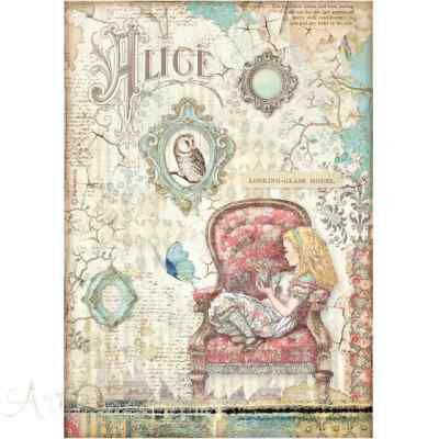 Рисовая карта Алиса в кресле