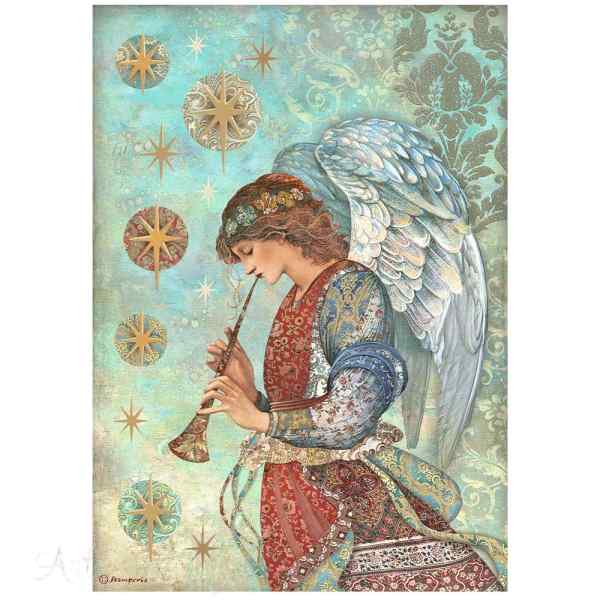 БУМАГА РИСОВАЯ STAMPERIA "Christmas Greetin" А4  