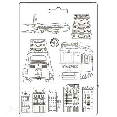Молд Stamperia "ART OF TRAVELLING" А4 Транспорт