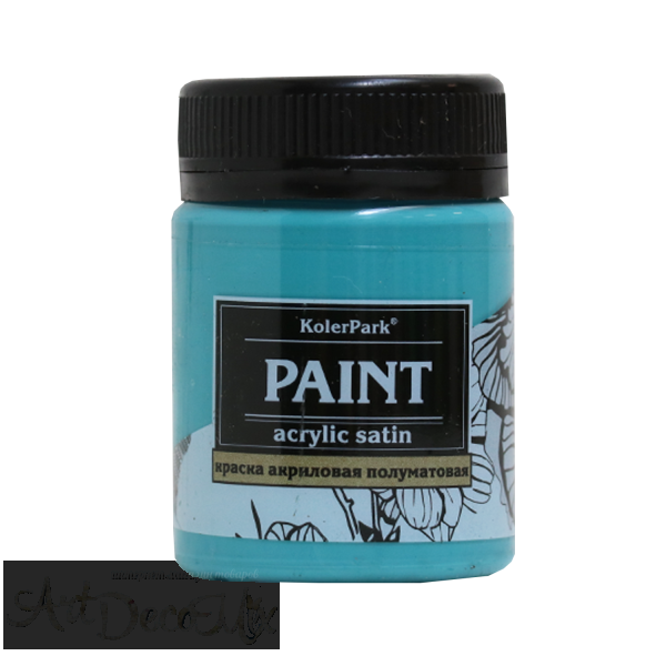 Краска акриловая сатиновая, 50мл. Океан