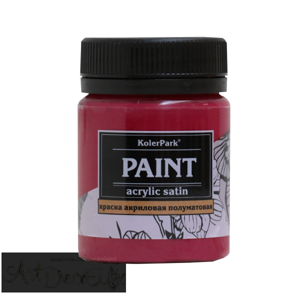 Краска акриловая сатиновая, 50мл. Мерло