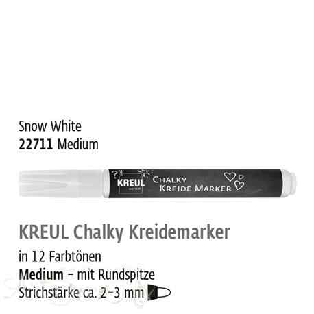 Меловой маркер Снежно-белый Chalky 2-3 мм