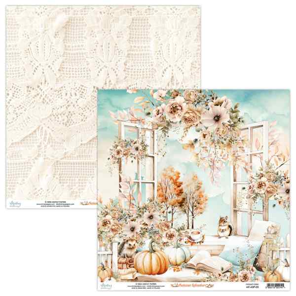 БУМАГА ДЛЯ СКРАПБУКИНГА "AUTUMN SPLENDOR" 30*30см. 