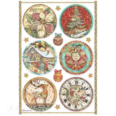 БУМАГА РИСОВАЯ STAMPERIA "Christmas Greetin" А4  