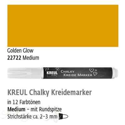 Меловой маркер Золотой Chalky 2-3 мм