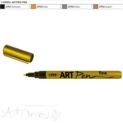 Маркер ART Pen fine 1-2 мм/ Серебро