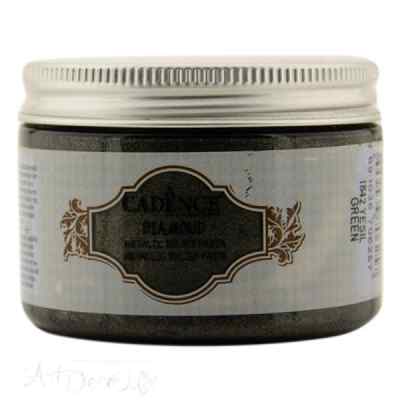 Рельефная паста-металлик Cadence Diamond Metallic Relief Paste, 150 ml. Зеленая
