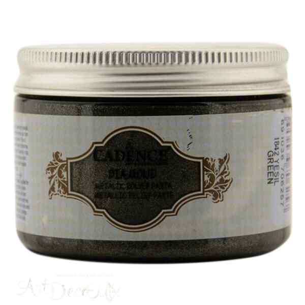 Рельефная паста-металлик Cadence Diamond Metallic Relief Paste, 150 ml. Зеленая