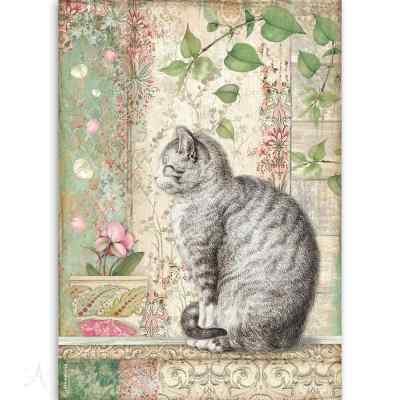 Рисовая карта"Кошка" А4