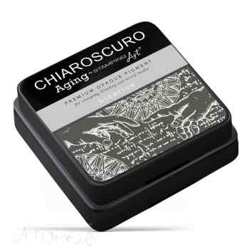 Чернильная подушечка Ciao Bella размером 6х6см. Chiaroscuro Ink Pad Aging Licorice.