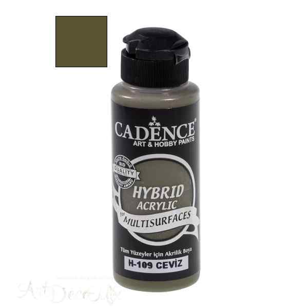 Краска универсальная акриловая Hybrid Acrylic 70 мл, цвет 109 грецкий орех