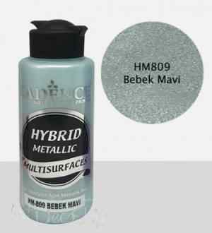 Краска гибридная металлик Hybrid Metallic, 70мл, цвет Детский голубой