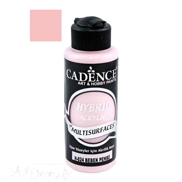 Краска универсальная акриловая Hybrid Acrylic 70 мл, цвет 24 детский розовый