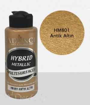 Краска гибридная металлик Hybrid Metallic, 70мл, цвет Античное золото