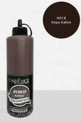 Краска универсальная акриловая Hybrid Acrylic 500 мл, цвет темный кофе