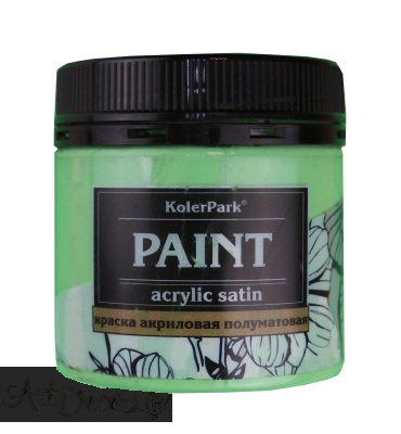 Краска акриловая сатиновая, 50мл. Фисташка