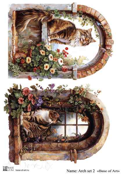 Карта для декупажа А4 Arch set 2