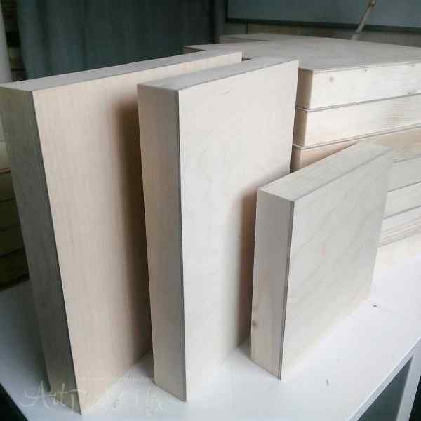 Планшет из фанеры 20 х 40 см., торец 4 см.  