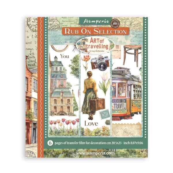 ПРЕДЗАКАЗ Набор натирок 20*25см. "Искусство путешествовать"              
