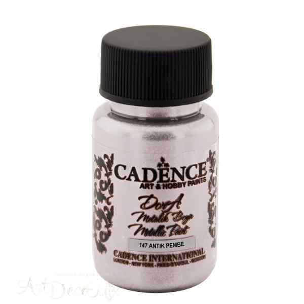 Краска акриловая Dora Metallic, 50мл, цвет Античный розовый