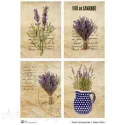 Карта для декупажа А4 Set lavender 1
