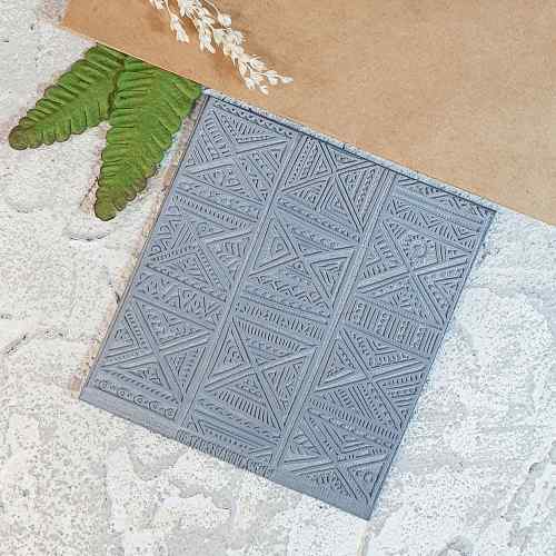 Текстурный лист из резины "Африканский ковер" 9*9см.