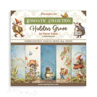 ПРЕДЗАКАЗ НАБОР БУМАГИ ДЛЯ СКРАПБУКИНГА "HIDDEN GROVE" 20*20см.           