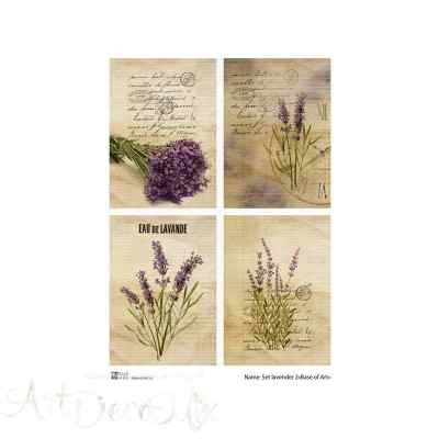 Карта для декупажа А4 Set lavender 2