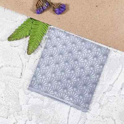 Текстурный лист из резины "Хризантема" 9*9см.
