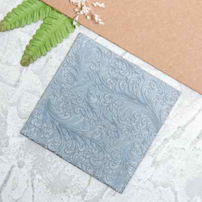 Текстурный лист из резины "Морозный узор" 9*9см. 