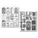 ПРЕДЗАКАЗ Набор наклеек 10 листов в упаковке, 12*14см.   