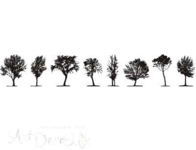 Штамп фотополимерный "Летние деревья"