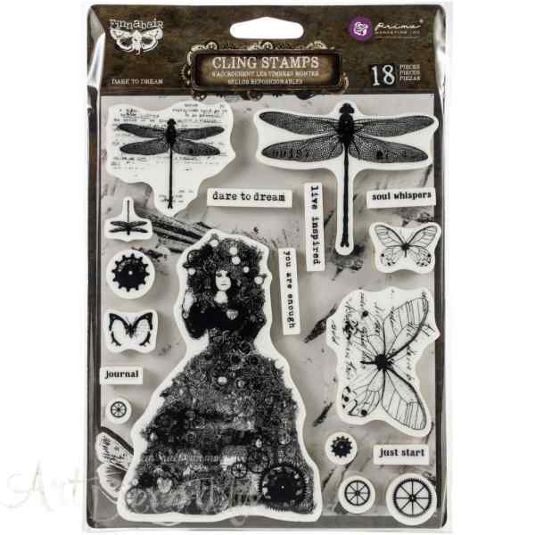 Штамп Cling Stamps 6"X7.5" Dare To Dream 15*19см.