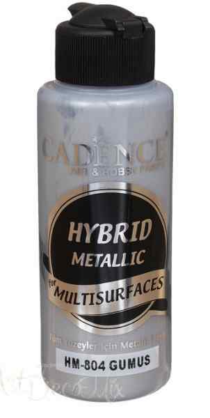 Краска гибридная металлик Hybrid Metallic, 70мл, цвет Серебро