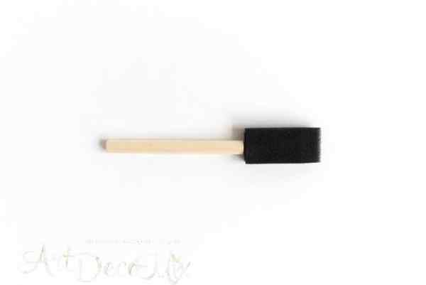 Кисть-губка поролоновая плоская 25 мм., деревянная ручка