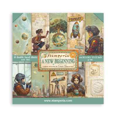 ПРЕДЗАКАЗ НАБОР БУМАГИ ДЛЯ СКРАПБУКИНГА "НОВОЕ НАЧАЛО" 30*30см.               