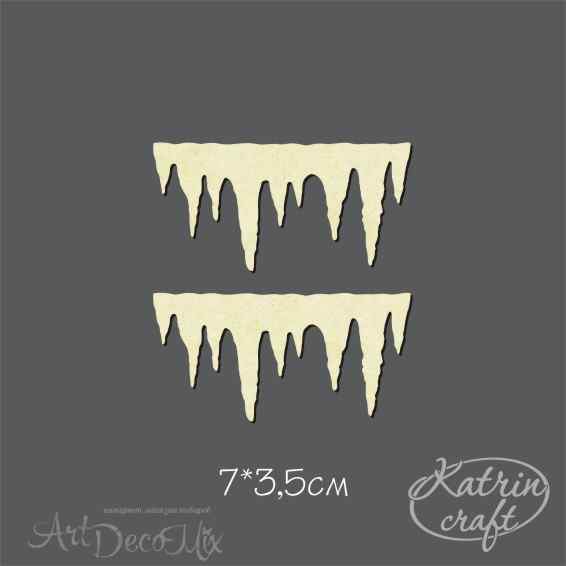 Чипборд Сосульки большие